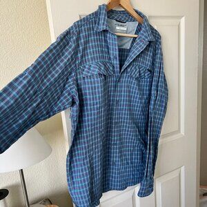 Columbia Omni-Shade Shirt Mens Sz L Vented Fishing